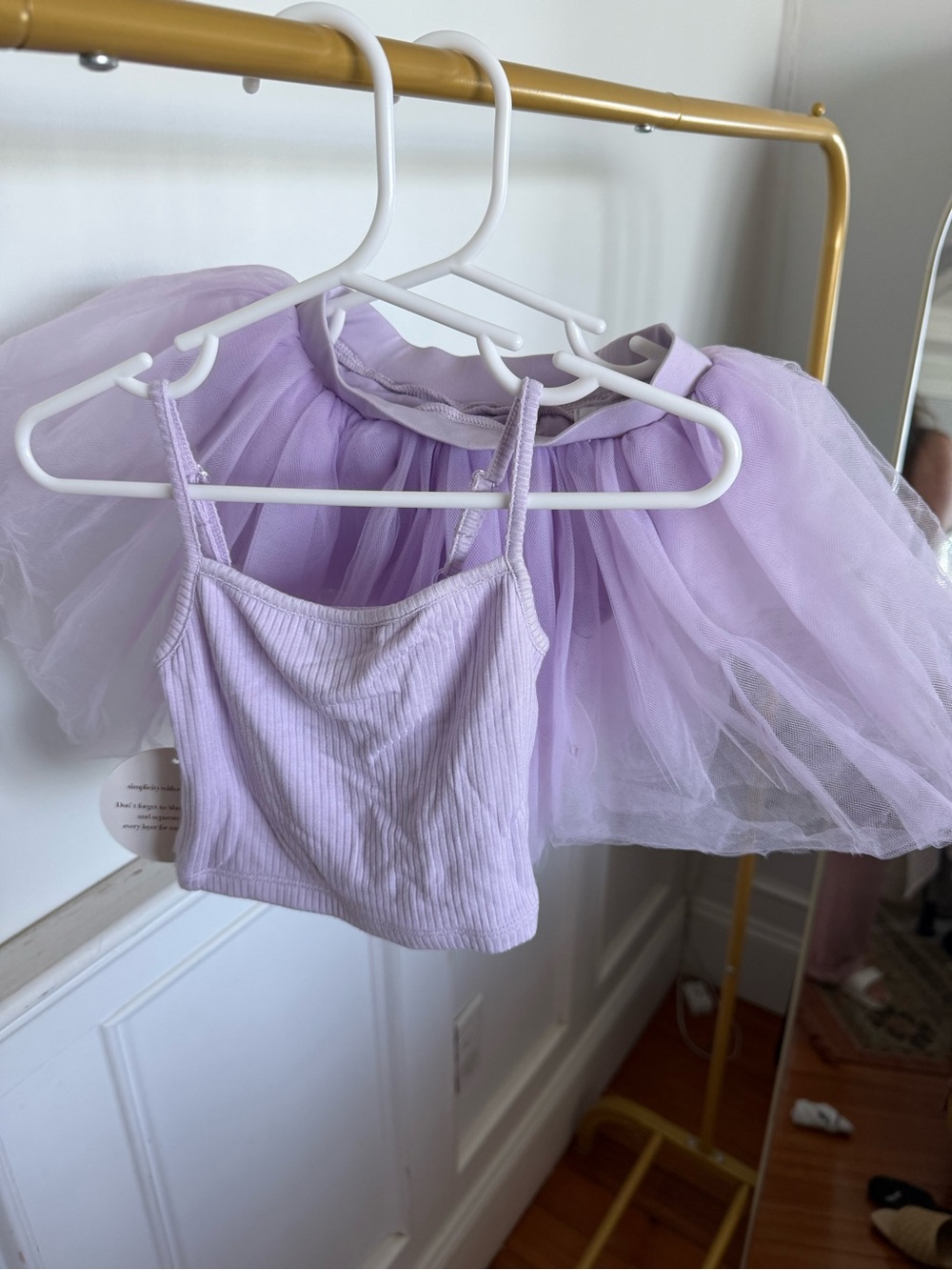 I love Plum purple tutu skort and tank top set
